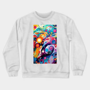 Abstract Bubbles Crewneck Sweatshirt